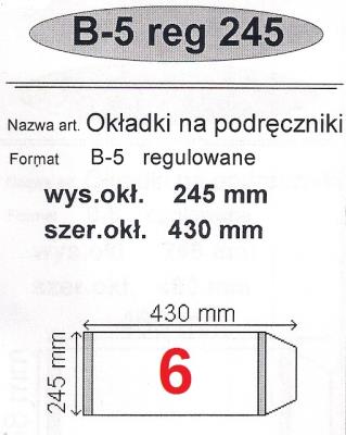 Okładka książki Okładka na podr B5 regulowana nr 6 (50szt) NARNIA