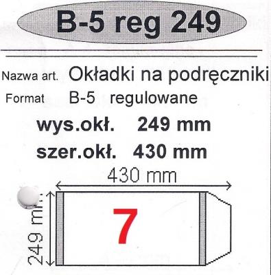 Okładka książki Okładka na podr B5 regulowana nr 7 (25szt) NARNIA