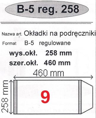 Okładka książki Okładka na podr B5 regulowana nr 9 (25szt) NARNIA