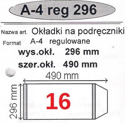 Okładka książki Okładka na podr regulowana nr 16 (25szt) NARNIA