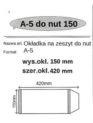 Okładka książki Okładka na zeszyt do nut A5 (25szt) NARNIA