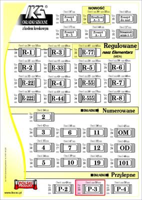 Okładka książki Okładka przylepiana P3 (50szt) IKS