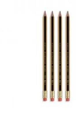 Okładka książki Ołówek NORIS z gumką 122 HB RT opakowanie 12 szt