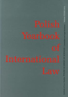Opakowanie Polish Yearbook of International Law tom XXXIII