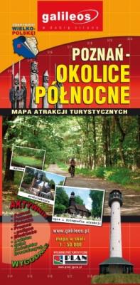 Okładka książki Poznań- okolice północne. Mapa turystyczna