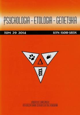 Opakowanie Psychologia Etologia Genetyka t.29