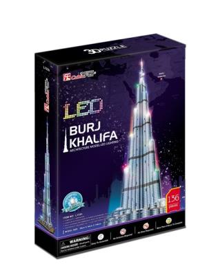 Opakowanie Puzzle 3D LED Burj Khalifa136
