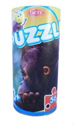 Opakowanie Puzzle w puszce 56 elementów Małpa