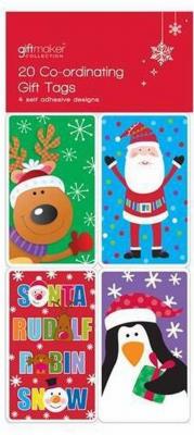 Opakowanie 20 dziecięcych karnetów do prezentów świątecznych