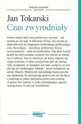 Czas zwyrodniały. Autor: Tokarski Jan. SmakLiter.pl Okładka książki Czas zwyrodniały