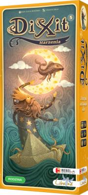 Dixit 5: Marzenia Dodatek do gry. Autor: Roubira Jean-Louis, Dion Franck. SmakLiter.pl Okładka książki Dixit 5: Marzenia Dodatek do gry