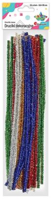 Okładka książki Druciki metalizowane 0,6x30cm 25szt