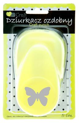 Okładka książki DZIURKACZ OZDOBNY 5 CM MOTYL 3 BPZ-DP CRAFT