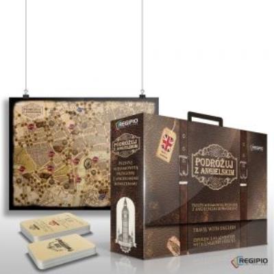 Gra - Podróżuj z Angielskim REGIPIO. Autor:   Praca zbiorowa. SmakLiter.pl Okładka książki Gra - Podróżuj z Angielskim REGIPIO