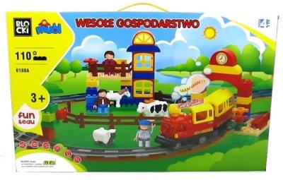 Opakowanie Klocki MUBI Wesołe gospodarstwo na baterie  110 elementow