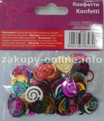 Okładka książki KONFETTI SPIRALKI 14G MIX