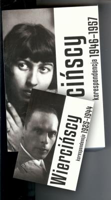 Korespondencje 1925-42 i Korespondencje 1946-57. Autor: Wierciński Edmund, Wiercińska Maria. SmakLiter.pl Okładka książki Korespondencje 1925-42 i Korespondencje 1946-57