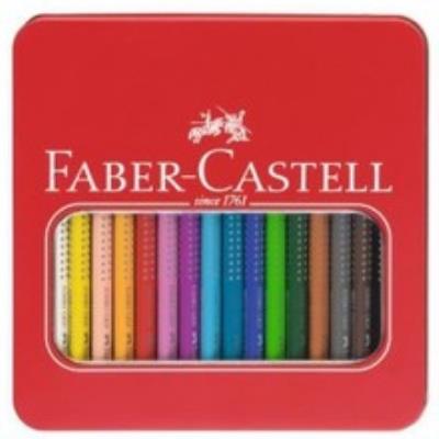 Okładka książki KREDKI JUMBO GRIP 16 KOL+METALOWE OPAKOWANIE BPZ-FABER CASTE