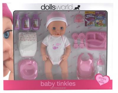 Lalka bobas 38 cm Baby tinkles. Wydawca: Dolls World. SmakLiter.pl Opakowanie Lalka bobas 38 cm Baby tinkles