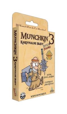 Okładka książki Munchkin 3 Kardynalne Błędy BLACK MONK