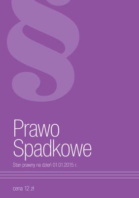 Okładka książki Prawo Spadkowe 2015