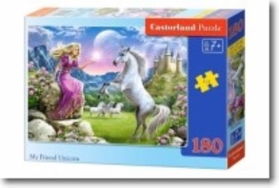 Okładka książki Puzzle 180 My Friend Unicorn CASTOR