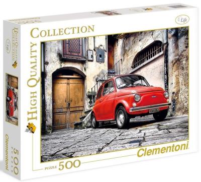 Puzzle Fiat  500. Wydawca: Clementoni. SmakLiter.pl Opakowanie Puzzle Fiat  500