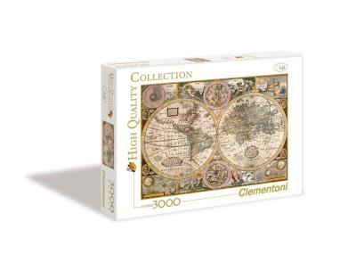 Puzzle Old Map 3000. Wydawca: Clementoni. SmakLiter.pl Opakowanie Puzzle Old Map 3000