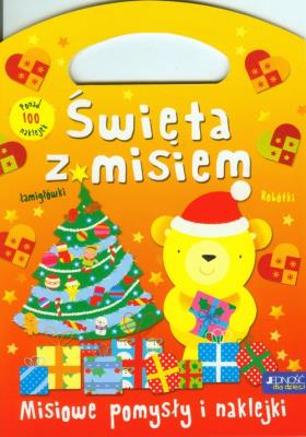 Okładka książki Święta z misiem. Misiowe pomysły i naklejki