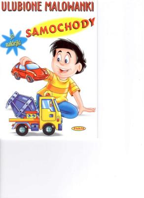 Ulubione malowanki - Samochody. Autor: Ernest Błędowski (ilustr.). SmakLiter.pl Okładka książki Ulubione malowanki - Samochody