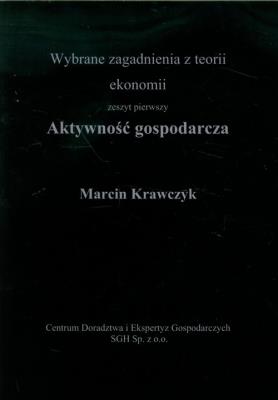 Aktywność gospodarcza. Autor: Krawczyk Marcin. SmakLiter.pl Okładka książki Aktywność gospodarcza