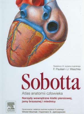 Atlas anatomii człowieka Sobotta t.2. Autor: J.Sobotta. SmakLiter.pl Okładka książki Atlas anatomii człowieka Sobotta t.2