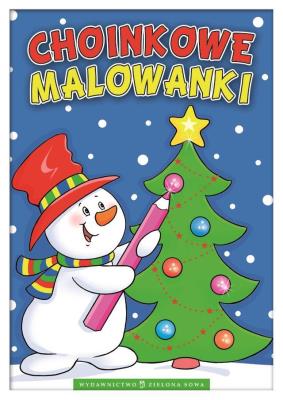 Choinkowe malowanki. Autor:   Praca zbiorowa. SmakLiter.pl Okładka książki Choinkowe malowanki