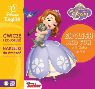 Okładka książki Ćwiczę i koloruję z Zosią - Disney English