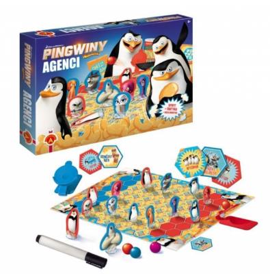 Okładka książki Gra - Agenci. Pingwiny z Madagaskaru. ALEX