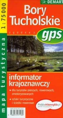 Okładka książki Mapa Turs. Bory Tucholskie DEMART