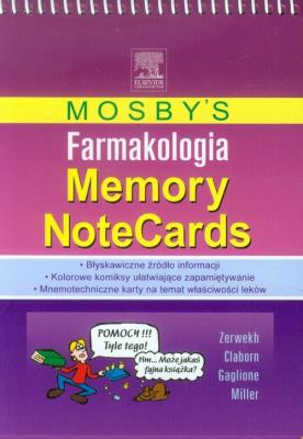 Mosby's Farmakologia Memory NoteCards. Autor: Zerwekh JoAnn, Claborn Jo Carol, Gaglione Tom. SmakLiter.pl Okładka książki Mosby's Farmakologia Memory NoteCards