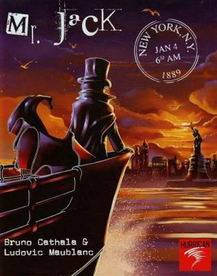 Mr. Jack in New York HOBBITY. Autor: Bruno Cathala, Maublanc Ludovic. SmakLiter.pl Okładka książki Mr. Jack in New York HOBBITY