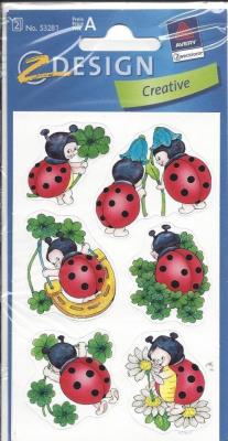 Okładka książki Naklejki papierowe biedronki