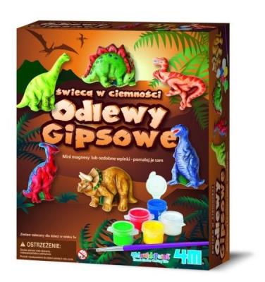 Okładka książki Odlewy gipsowe - Dinozaury 4M