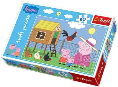 Puzzle 30 Peppa Wizyta w kurniku TREFL. Autor: 118195. SmakLiter.pl Okładka książki Puzzle 30 Peppa Wizyta w kurniku TREFL
