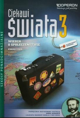 WOS LO 3 Ciekawi świata podr ZR w.2014 OPERON. Autor: Batorski Maciej, Derdziak Artur. SmakLiter.pl Okładka książki WOS LO 3 Ciekawi świata podr ZR w.2014 OPERON