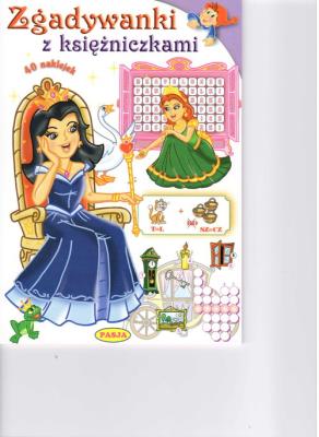 Zgadywanki z księżniczkami PASJA. Autor: Ernest Błędowski. SmakLiter.pl Okładka książki Zgadywanki z księżniczkami PASJA