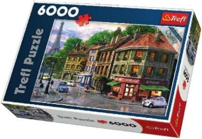 6000 - Uliczka Paryża' /65001. Autor: Trefl. SmakLiter.pl Okładka książki 6000 - Uliczka Paryża' /65001