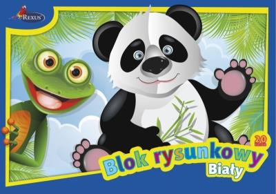 Okładka książki Blok rysunkowy biały A4 20 kartek