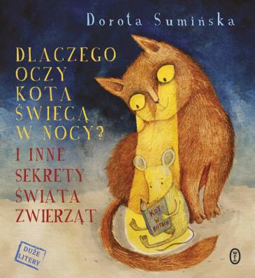 Dlaczego oczy kota świecą w nocy?. Autor: Sumińska Dorota. SmakLiter.pl Okładka książki Dlaczego oczy kota świecą w nocy?