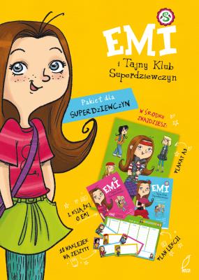 Emi i Tajny Klub Superdziewczyn Pakiet dla superdziewczyn. Autor: Opracowanie zbiorowe. SmakLiter.pl Okładka książki Emi i Tajny Klub Superdziewczyn Pakiet dla superdziewczyn