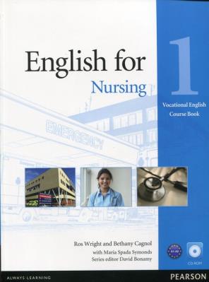 English for Nursing 1 Course Book + CD. Autor: Wright Ros. SmakLiter.pl Okładka książki English for Nursing 1 Course Book + CD