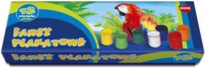 Okładka książki Farby plakatowe 12 kolorów 20ml MONA