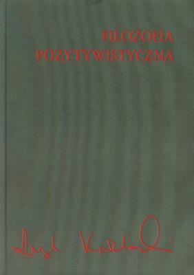 Okładka książki Filozofia pozytywistyczna